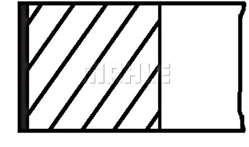 Mahle piston ring kit fits - piston,
