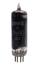 Brimar 19AQ5 Black Glass Valve Tube NOS