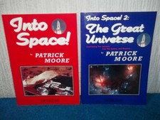 INTRO SPACE! 1 & 2 - PATRICK MOORE (BOTH SIGNED, 1ST ED's) (PB 1997, 1998) - VGC