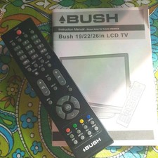 Bush 19/22/26in LCD TV remote with instruction booklet. Suitable for LT26MICA