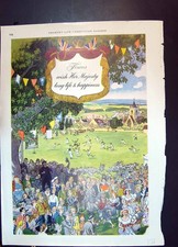 Antique Old Print Fisons Wish