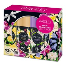 Yardley London Body Spray Set Freesia Bluebell Gardenia Orchid Gift for Her