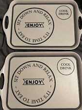 2 Plastic Food Trays Matalan Very Good Condition