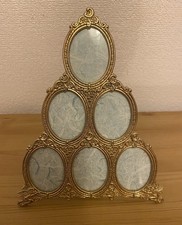 Gold Multi Aperture Photo Frame. Small