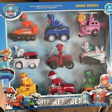 9PCS Dog Patrol Pull Back Toys