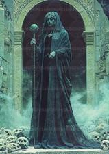 Hel Norse Goddess Art Print