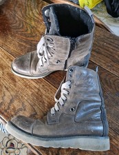 G Star Raw Grey Leather Boots UK 5