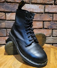 Dr Martens Doc 1460 Black Smooth Leather Uk size 6.5 Eu 40 boots, 8 Hole  