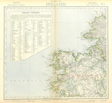 NW IRELAND. Lighthouses. Cod & Ling fishing banks. Connaught. LETTS 1883 map