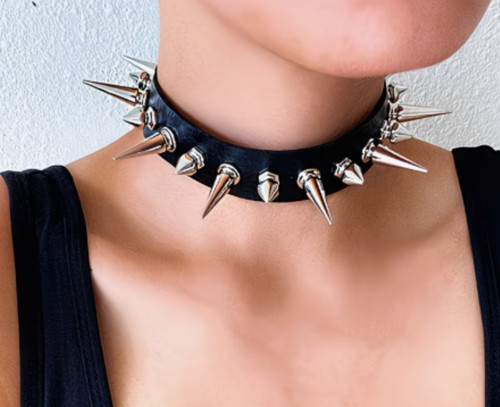 Women spikes choker - spikes,
