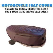 MOTORCYCLE SEAT COVER FOR HONDA CB500T CB500 T 1974-1978 DARK BROWN