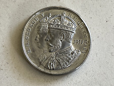 1911 GEORGE V & QUEEN MARY CORONATION COMMEMORATIVE MEDAL FROM MAYOR F A GREEN
