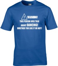 Dancing Men's T-Shirt Funny Hobby Statement Salsa Ballroom Dancer Dance Gift