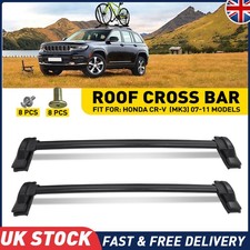 For Honda Crv Mk2 2002-2006 Aluminium Black Roof Cross Rails Bars 100% Fit UK