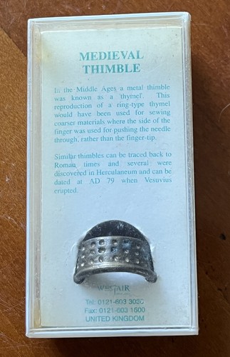 Medieval metal thimble - medieval,