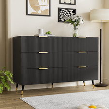 Sideboard Black Wooden Chest