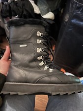 Emu Australia Orica  Womens Black Lace Up Boots