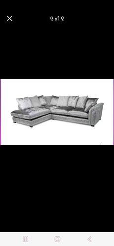 Dfs corner sofa crushed velvet - corner,