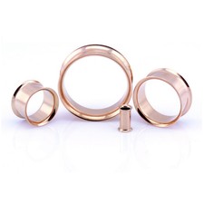 Rose gold ear tunnel - rose,