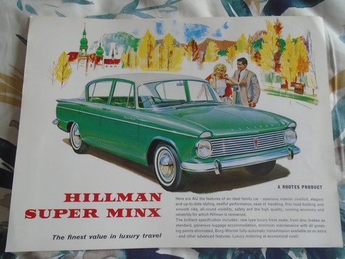 Hillman super minx brochure - hillman,