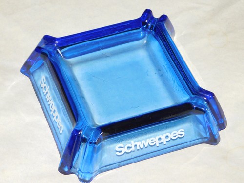 Pub ashtray schweppes blue - pub,