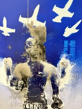 Robert Del Naja Prints Aka 3d,Banksy ,street art ,Edition POW 3/50 Signed