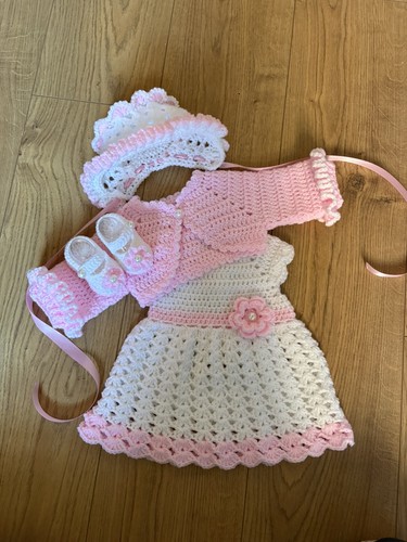 Crochet layette set - crochet, cardigan