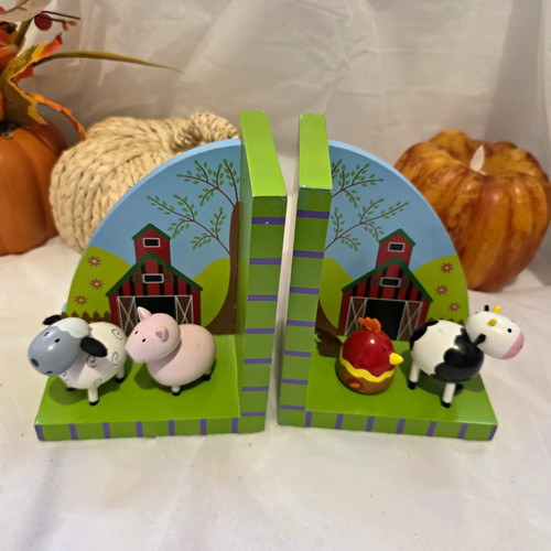 Wooden painted farm - farm, animal