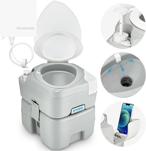 Portable camping toilet - camping,