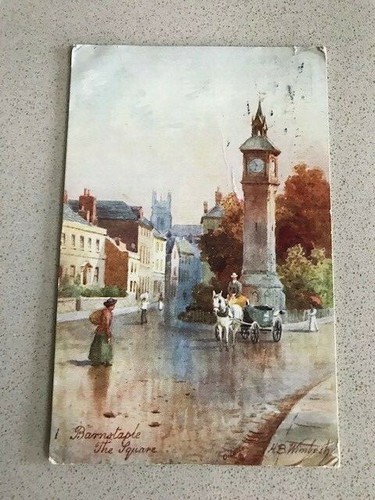 Postcard the square - -,
