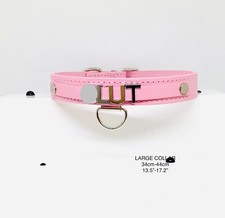 Bdsm pink custom collar slave