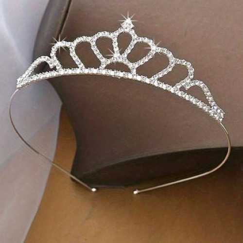 Wedding tiara silver crystal - wedding,