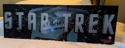 Star trek arcade - trek, marquee/