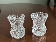 A Pair of Vintage Cut Glass