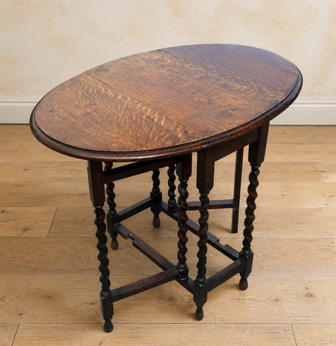 Antique oak gateleg - gateleg, table