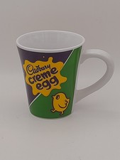 Beautiful Vintage Cadbury Creme Egg Mug - Blue/Green & Red/Blue - Used
