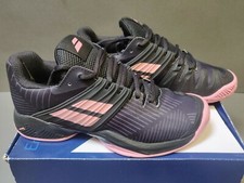 Babolat Tennis Shoes Womens 6.5 Black Pink Propulse Fury Gym Padel Outdoor 