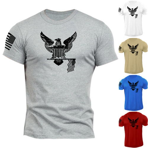 Men usa army eagle shirt - army, t