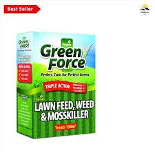 Lawn Fertilizer & Weed Moss Killer - 150m² Coverage for a Lush Lawn