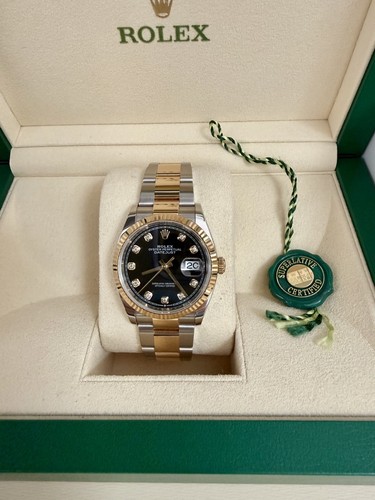 Rolex datejust black - rolex, 36