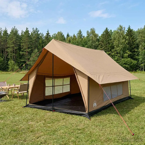 Cabin tent polycotton brown - cabin,