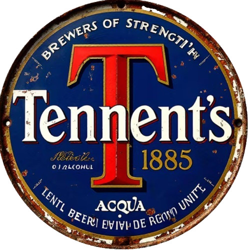 Retro tennents logo - tennents,