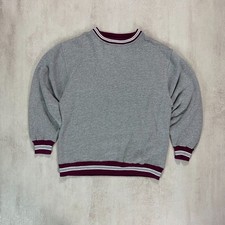 Vintage Wear Guard Mens Sweater Sz XL 90s Oversized Grey Varsity Retro Jumper