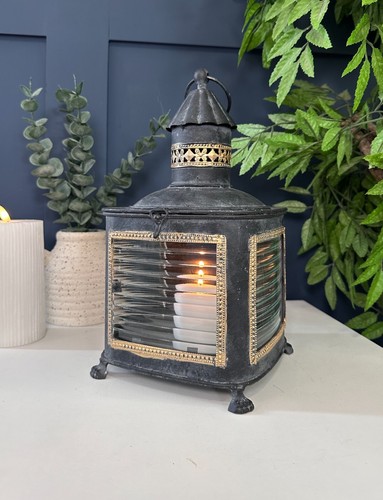 Vintage style lantern - |, ribbed
