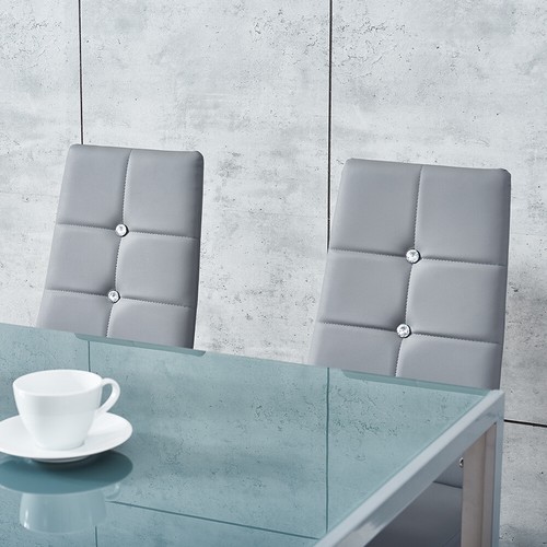 Grey glass dining - dining, and