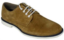 Red Tape Mens Desert Suede Lace Shilton Shoes in Navy Blue Sand Ginger
