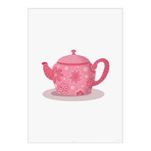 Funky teapot wall - 'funky, art