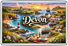 Devon England Coast Fridge