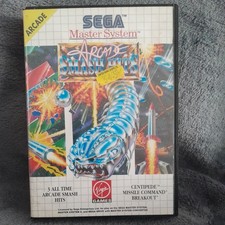 Sega Master System Game Arcade Smash Hits Boxed With Manual