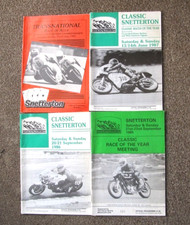 4 x Snetterton Programmes, 1985/86/87.  Classic Race of the year. Motor Cycles.